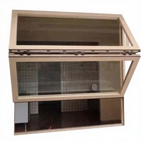Fenêtre pliante verticale double en alliage d'aluminium au design moderne avec fonction d'isolation acoustique