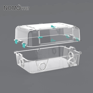 Jaula de hámster totalmente transparente NOMOY PET con pies para animales pequeños conejillo de indias rata hámster hábitats - Product Image 4