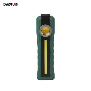 300 lumens portable pocket folding rechargeable led worklight handheld work flashlight torch waterproof cob work light