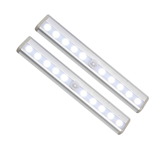 Éclairage d'armoire de sécurité alimenté par batterie de vente chaude 10 Led détecteur de mouvement lumière de placard <span class=keywords><strong>sous</strong></span> les lumières d'armoire pour la <span class=keywords><strong>cuisine</strong></span> chambre - Product Image 1