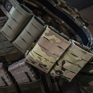 Étui de chargeur tactique double Emersongear en nylon léger 5.56 à extraction rapide, camouflage - Product Image 5