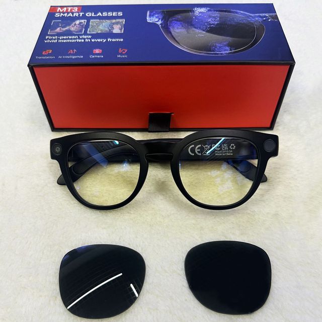 MT3 Smart Glasses: 8-megapixel Camera, AI Real-time Translation, Image Stabilization for Video Recording NEW