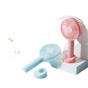 Factory 2024 New Arrivals Usb Rechargeable Mini Portable With Phone Holder Handheld or <b>Table</b> Fan - Product Image 5