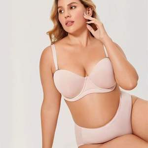 Venta al por mayor y personalización: Sujetador acolchado de alta calidad, fino, de corte alto, para uso diario, copa completa, tallas grandes, copas 34-42 D E F G GG H HH J - Product Image 2