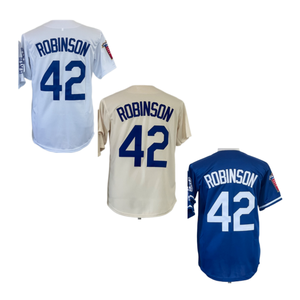 Camiseta de Béisbol Americana Cosida al por Mayor, 42 Jackie Robinson, 34 Fernando Valenzuela, 31 Mike <span class=keywords><strong>Piazza</strong></span>, 55 Hershiser, 45 Martinez - Product Image 2
