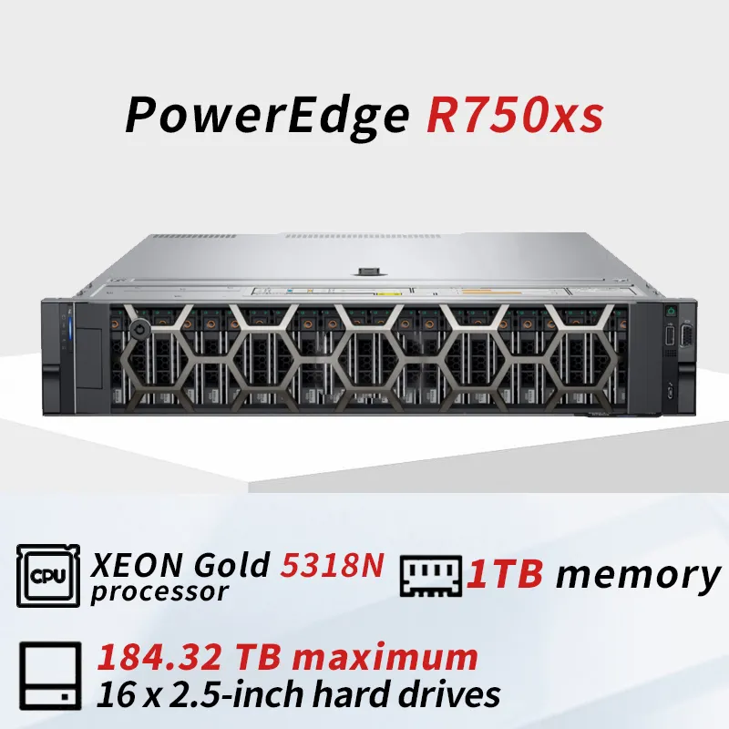 Originele Fabrieksprijs R750 R750xs R750xa Server Intel Xeon Zilver 2u Rack Server Goede Korting Klaar Om Te Verzenden