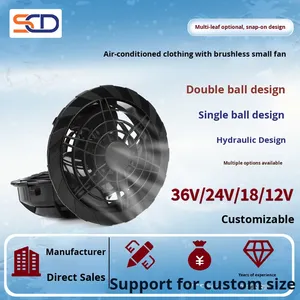 พัดลมแอร์ 12V/18V/24V/5V USB ชุดครบ พร้อมพัดลมไร้แปรงถ่าน ทำงานเงียบ ขนาด 105 มม. รุ่น <span class=keywords><strong>SCD301</strong></span> ส่งตรงจากโรงงาน - Product Image 3