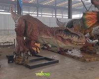 Modèle de dinosaure T-Rex animatronique en silicone avec servomoteur, 8 m, pour utilisation en intérieur/extérieur dans les jardins, à vendre