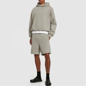 Unisex High Quality Heavyweight Cotton Pullover Hooded Sweatshirts Fleece Hoodies Tracksuits for Autumn Streetwear - Product Image 3