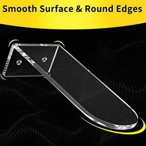 Shoe Wall Shelf - 6 Clear <b>Floating</b> Acrylic Shoe Shelves to Display and Showcase Your Sneaker Collection - Product Image 2