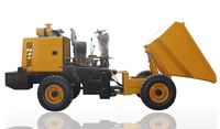 Vente directe d'usine 1 tonne 2 tonnes de mini camion diesel hydraulique de dumper de roue de 4x4