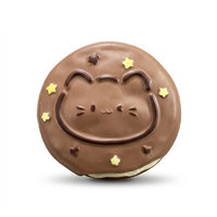 Jouet sensoriel anti-stress en forme de Dorayaki au chocolat, à remontée lente, taille deux mains, pour enfants de 3 ans et plus