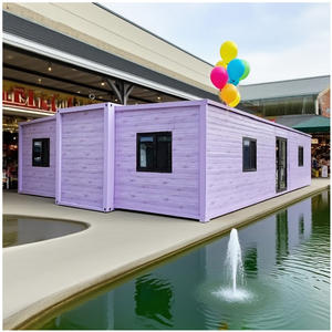 Maisons modulaires en acier de style européen de luxe, résistantes au vent et aux tremblements de terre, villa préfabriquée, salon, entrepôt - Product Image 2