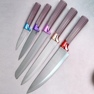 Ensemble de couteaux de cuisine en acier inoxydable de bonne qualité, ensemble de couteaux de cuisine, couteau de chef avec manche en plastique - Product Image 5