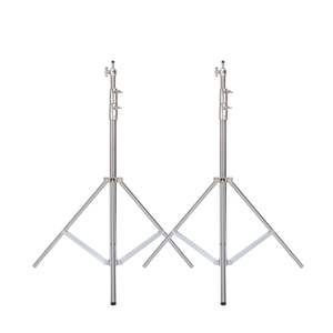 DB 2 Paquetes de Soportes de Luz de Acero Inoxidable de 110 Pulgadas, Trípode Resistente para Accesorios de Estudio Fotográfico - Product Image 1