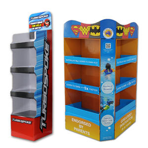 कस्टम नालीदार कार्डबोर्ड फ्रीस्टैंडिंग पोर्टेबल डिस्प्ले रैक-दुकानों के लिए आसान असेंबली मल्टी-शेल्फ विकल्प - Product Image 4