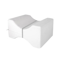Coussin de genou en mousse à mémoire de forme tricotée en forme de vague pour dormeurs latéraux, soulagement de la sciatique, amovible et lavable, non toxique, pour un sommeil confortable