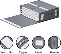 Offre Spéciale ensemble de draps organisateur boîte de rangement pliable pour ensemble de couvertures avec fermeture éclair organisateur de placard pour literie vêtements couvertures