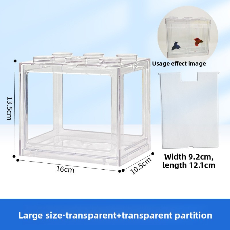 Large size transparent transparent partition