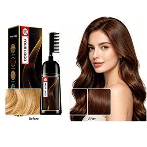 ChuYan Champú Tinte Permanente para el Cabello de Marca Privada con Aplicador de Peine, a Base de Hierbas Naturales, Sin Amoniaco, Venta al por Mayor - Product Image 1