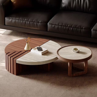 Table à thé créative de la taille d'un noyer par Living Room Designer