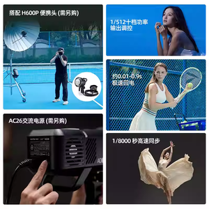 <span class=keywords><strong>Go</strong></span> Dox AD600 <span class=keywords><strong>Pro</strong></span> II HSS 1/8000s TTL 2,4G inalámbrico estroboscópico al aire libre Flash fotografía luces para cámara DSLR - Product Image 4