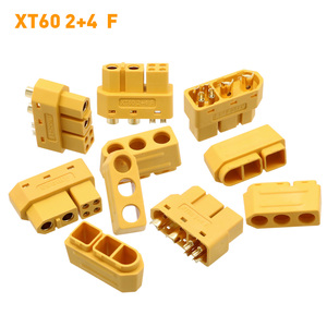 Amass XT60 (2+4) Male Female <b>Plug</b> with Signal Pin and Sheath Solder Wire Model Accessories - Product Image 2