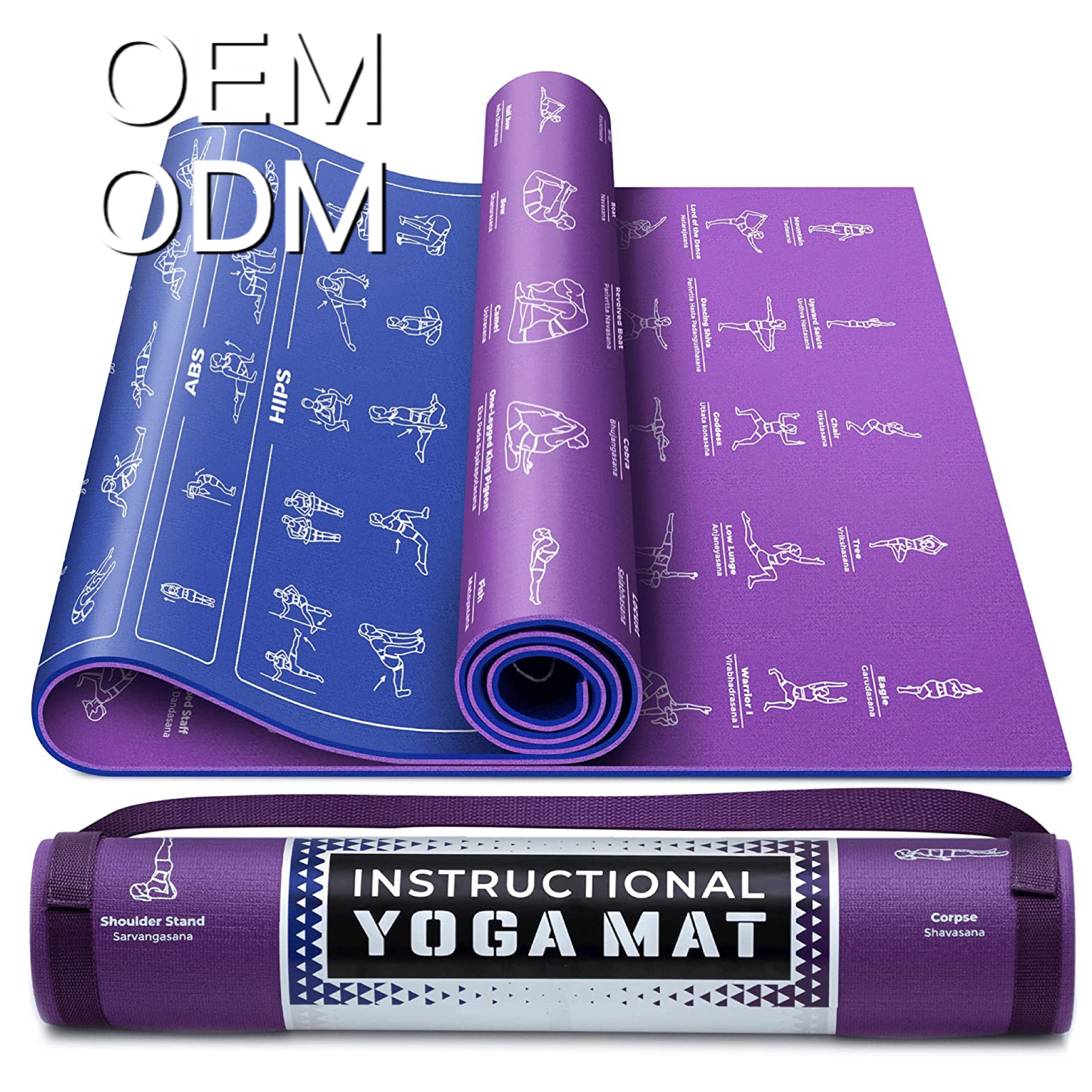 गर्म Oem Microfiber 4mm काले जेड सनी प्राकृतिक रबर जूट बैंगनी ईवा पुनर्नवीनीकरण योग चटाई