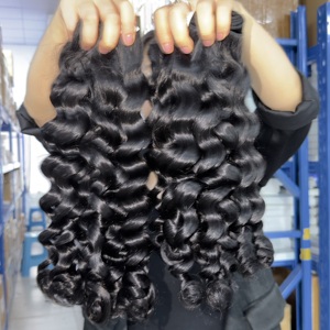 Stock complet 100% Cheveux Humains Naturels : Tissages de Cheveux Indiens Bouclés Bruts, Tissages Ondulés Naturels Cambodgiens, Lots de Cheveux Crépus Birmans - Fournisseurs en Gros - Product Image 3