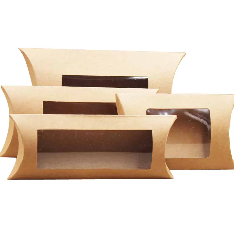Almohadilla sanitaria de impresión con diseño personalizado, caja de papel de embalaje de almohada de regalo plegable con ventana de PVC troquelada, barato, oferta