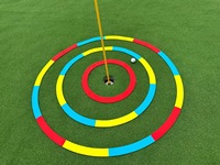 Anneau de cible de putting en caoutchouc de silicone pour l'entraînement au putting et au chipping, aide à l'entraînement au swing SWING TRAINER Forever FPTR-01S