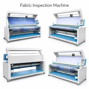 Industriële textielinspectie- en rolmachine met opwindsysteem voor het controleren van textiel. - Product Image 2