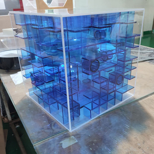 Tanque de agua esférico transparente de acrílico personalizado de fábrica con tapa para exhibición de peces/bolas de agua - Product Image 4