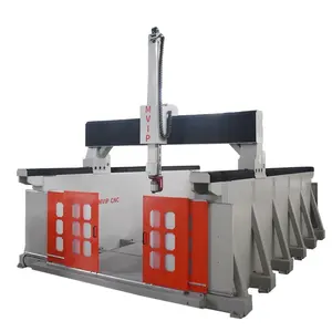 Jinan Mingpu 15kw Of 17kw Spindel 5-as Houtschuim 3d Mal Maken Machine 5 As Atc Cnc Router Machine