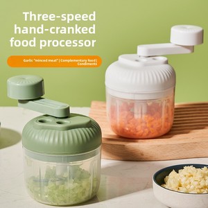Hachoir à ail manuel écologique à trois vitesses, broyeur, hachoir, robot culinaire domestique, nouveau produit - Product Image 3