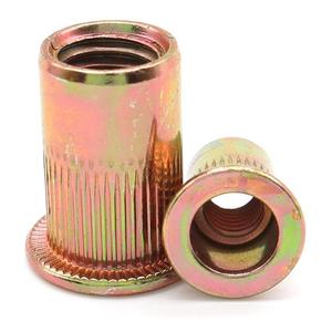 Écrou à rivet à tête <span class=keywords><strong>plate</strong></span> standard GB zingué jaune M3 M4 M5 et écrou à rivet tirant rivet à tête ronde haute résistance - Product Image 2