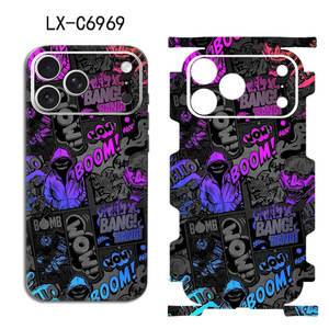 Pour les étuis de téléphone portable Iphone, design graffiti en TPU PC, protection 360°, couverture complète LX C6969 - Product Image 1