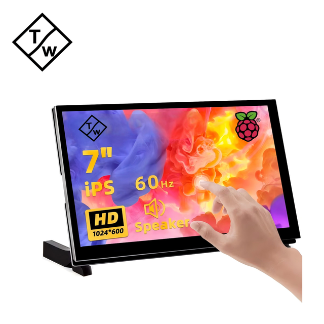 Raspberry Pi 7 Inch Touch Screen IPS 1024x600 HD LCD Display for Raspberry Pi 4 5 Model B Jetson Nano PC