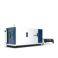 SENFENG plaque de couverture fermée acier métal fibre optique cnc laser machine de découpe prix de table d'échange
