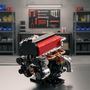 Modelo de Juguete Platinum PB8861, Escala 1:5, Motor de Gasolina de Plástico, Bloques de Construcción Mecánicos Educativos para Ensamblar - Product Image 4