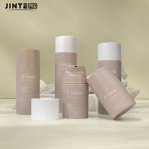 Flacon cosmétique à pompe sans air en plastique PP nude personnalisé pour soin de la peau Crème pour bébé lotion pour le corps 30ml 50ml 100ml - Product Image 1