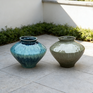 <strong>Extra</strong> <strong>Large</strong> Tall Ceramic Vases,Retro <strong>Lantern</strong> Design <strong>Floor</strong> Vase for Home Decor - Product Image 4