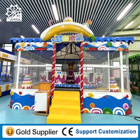 Happy Amusement Kiddie Park Attraction Equipment Fairground Electric Candy Thème Funfair Rotating Game Spray Ball Rides