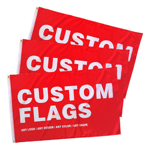 Low Moq Dye Sublimation Advertising Flags Custom Flags With Logo Custom Print Double Sided