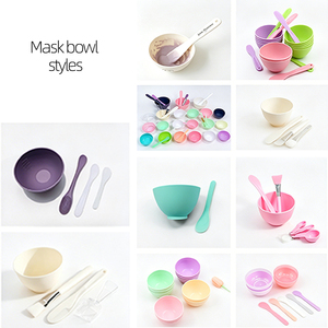 ชุดอุปกรณ์มาส์กหน้าระดับมืออาชีพ 6 in 1 DIY - ชุดชามซิลิโคนสำหรับมาส์กหน้า พร้อมไม้พายและแปรงสำหรับผสมมาส์กหน้า - Product Image 3