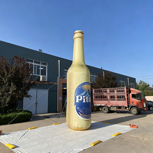 Botol Bir tiup raksasa dengan cetakan UV kustom desain kedap udara bahan PVC 6m Model untuk promosi acara - Product Image 2