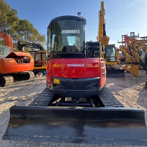 Mini-excavatrice Yanmar ViO55 d'occasion, prête à l'emploi, 5 tonnes, compacte, pour travaux d'aménagement paysager municipal. - Product Image 2