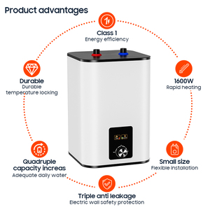Calentador de Agua Eléctrico de 6L, 10L, 15L con Tanque de Almacenamiento para Debajo del Fregadero, Boiler o Géiser para Cocina y Baño - Product Image 4
