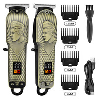 Nouvelle Tondeuse à Cheveux Électrique Professionnelle sans Fil pour Homme, Marque Blanche, Affichage LCD en Plastique Haute Vitesse