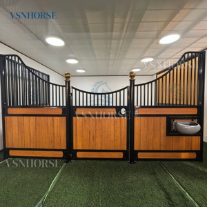 प्रीमियम हॉर्स स्टाल पैनल मॉड्यूलर स्थिर किट टिकाऊ बार्नों के लिए अनुकूलित पेशेवर घुड़सवारी सुविधाएं - Product Image 1